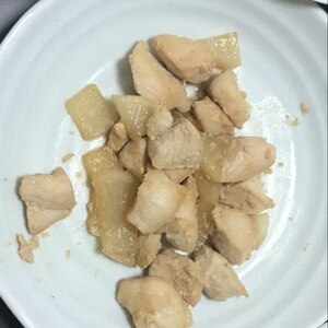 炊飯器で簡単！鶏むね肉と大根と長ネギの煮物